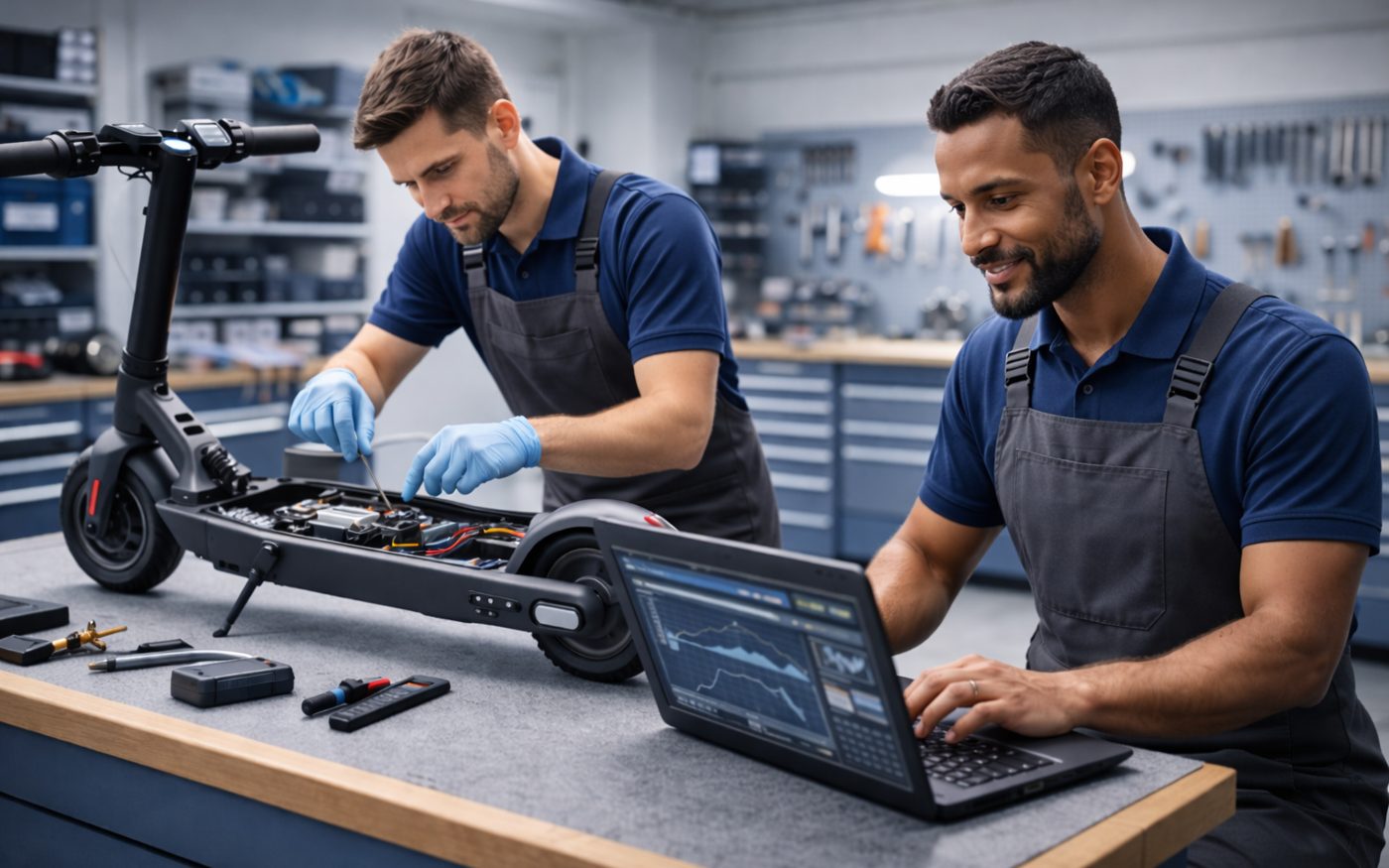 Tablet auf dem Ständer – Reparatur und Diagnose